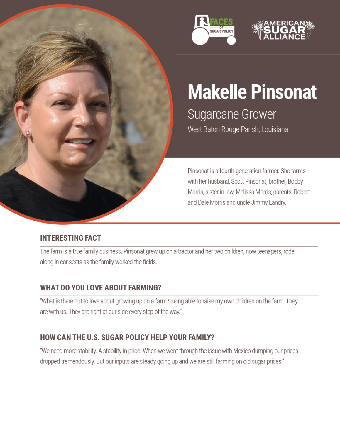 Producer Profiles - American Sugar Alliance
