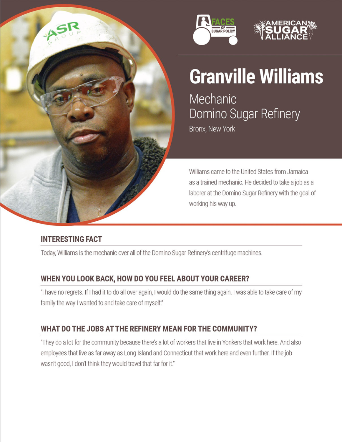 Producer Profiles - American Sugar Alliance